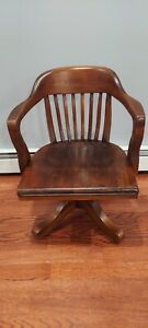 Vintage High Point Bending And Chair Company Walnut Desk Chair Mid Century