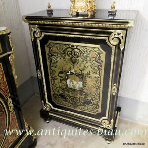 Furniture L Xiv In Boulle Marquetry 19th Napoleon Iii Period