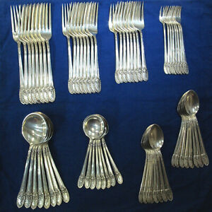 International Riviera 11pc Sterling Silverware Service For 8 W Serving 109pcs