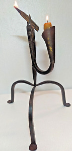 Wrought Iron Candlestick Resinated Candle Holder 