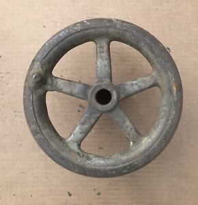 Antique 9 3 4 5 Spoke Cast Iron Hand Crank Wheel Valve Factory Steampunk