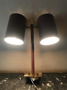 Dual Double Cylinder Cone Desk Lamp 1980s