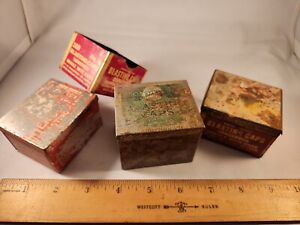 Old Mining Collectables Empty Blasting Cap Tin Grouping Circa 1920 1950s