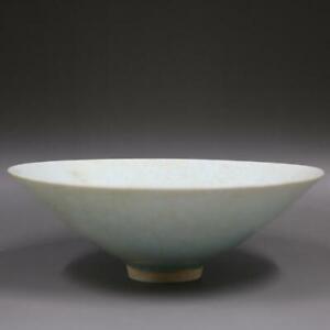 Chinese Song Hutian Kiln Crackle Porcelain Celadon Glaze Bowl 6 9 Inch