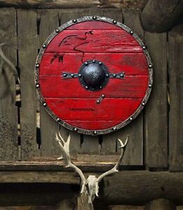Medieval Ragnar Lothbrok Authentic Battleworn Viking Shield The Last Kingdom