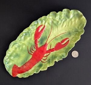 Rare 13 Royal Bayreuth Lobster Cabbage Centerpiece Serving Dish C1902 Germany