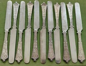 Tiffany Co Persian Pattern Sterling Knives 8 Sold Individually