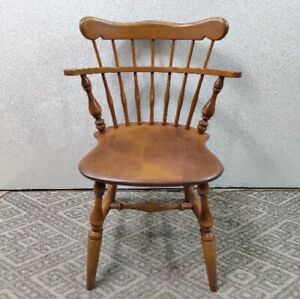 Ethan Allen Baumritter Nutmeg Maple Comb Back Accent Dining Chair Replacement