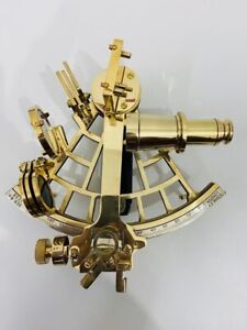 Vintage Ship Astrolabe Model Sextant 9 Solid Brass Working Sextant Navigation