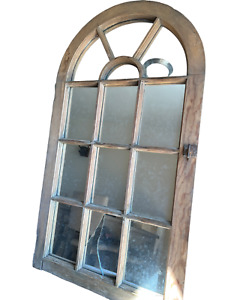 Antique Barn Arch Window Mirrors Latch Garden Cottage Core Shabby Chic 27x58