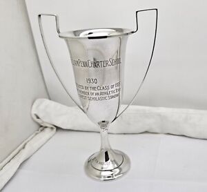 Antique 1930 William Penn Charter School Sterling Silver Trophy Cup 8 Athletic