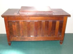 2 Position Child Antique Arts Crafts Piano Organ Bench Maple Birch As Is