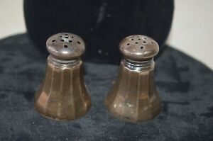 Vintage Pr Of Whiting Sterling Salts And Peppers