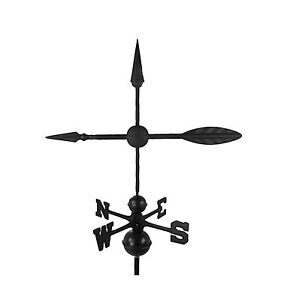 Dalvento 207b Arrow Weathervane With Traditional Directionals Black
