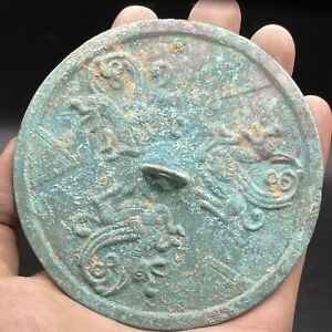 Wonderful Ancient Luristan Bronze Plaque Depicting 3 Phoenix Animal C 1000bc