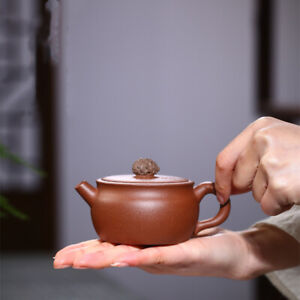 170ml Yixing Zisha Jiangpo Clay Pottery Carved Pixiu Beast Master Tea Pot Teapot