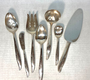 Community Silverplate Serving Pieces Silver Flower 1960 7 Pieces
