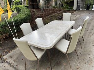 Vintage Formica Dining Room Set With 6 Mid Century Chairs Granada Hills Ca