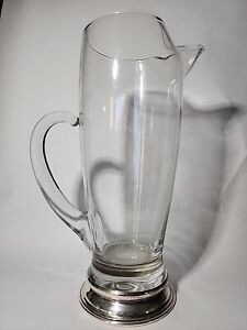 Wallace Sterling Silver Glass Martini Pitcher W 392 Silversmiths Vintage