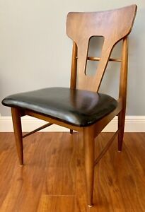 Sculptural Mid Century Vintage Mcm Chair Danish Finn Teak Wood Dining Desk