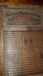 Vintage National Glass Washboard No 860