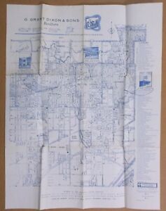 1963 La Grange Il Real Estate Map G Grant Dixon Oak Brook Western Springs