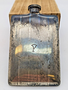 Art Deco Sterling Silver Hip Flask Early 1900 S