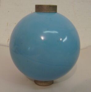 Vintage Blue Milk Glass Weathervane Lightning Rod Ball