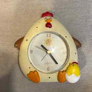 Vintage Rare La Brea Chicken Alarm Clock La Brea Quartz Movement Heavy Works