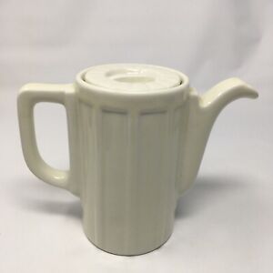 Manning Bowman Meriden Conn Teapot Coffee Pot W Lid Porcelain Made In Usa