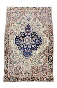 Antique Authentic Sarouk Farahan Rug Circa 1900s Size 4 Ft By 6 Ft 7 Inches
