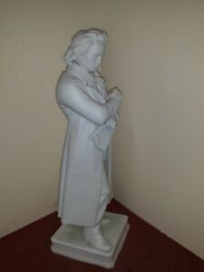 Antique Parian Porcelain Figurine Sculpture Beethoven
