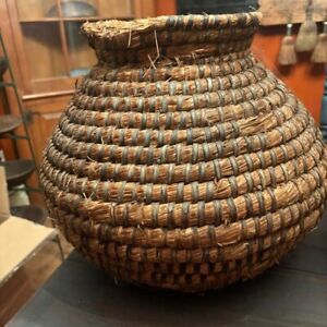Large Primitive Rye Basket