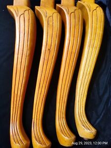 4 29 Heavy Carved Curved Table Furniture Legs Salvage Parts Repurpose
