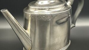 1790 Hester Bateman Antique Hand Engraved London Sterling Silver Teapot