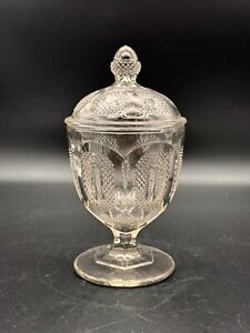 Antique Eastlake Apothecary Jar Urn Glass Acorn Finial Lid Vtg Very Rare