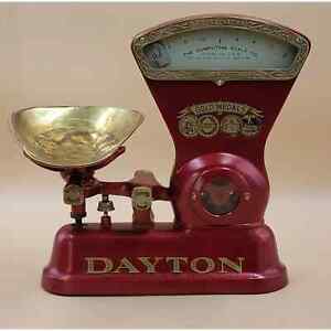 Antique Restored Dayton Computing Scale Co Model 166 Candy Scale 1906 Style