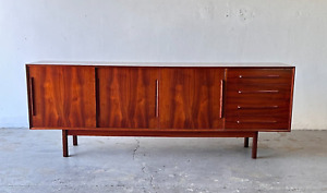 Mid Century Danish Modern Rosewood Credenza By Ib Kofod Larsen For Faarup