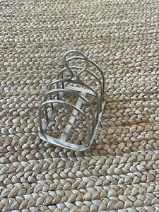 Antique Mappin Webb Solid Silver Toast Rack Letter Rack 4 5 H X 3 25 D X 2 5 W