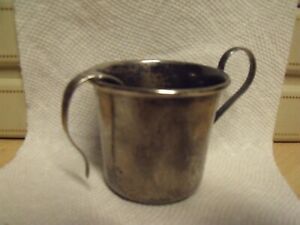 Antique Sterling Baby Cup And Spoon Inscribed Harvey 1941 61 36 Grams