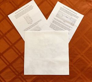 Original Paper Cuckoo Bellows Material 12 X 12 With Instructions Perfect 