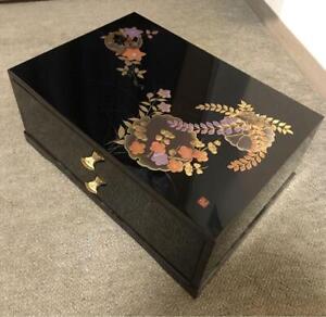 Japanese Letter Box Aizu Lacquerware Document Case A4 Size Wooden Paperback