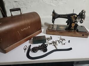 Singer 128 La Vencedora Antique 1920s Electric Sewing Machine Selling As Is