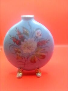 10 6 Yongzheng Marked Old China Green Glaze Porcelain Chrysanthemum Flat Bottle