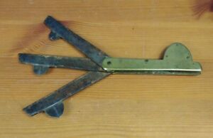 Antique Brass And Steel Fleam Bloodletting Tool Marked Osborn And Sons Ub2 