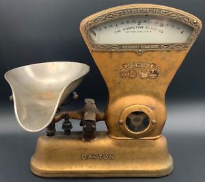 Antique Unrestored Dayton Computing Scale Co Model 166 Candy Scale 1906 Style