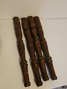 Set Of 4 Solid Wood Legs For Table Or Stool 17in Tall