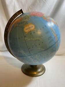 Vintage Cram S Imperial 12 Inch World Globe Made In Usa