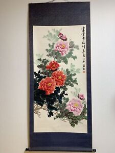 Hanging Scroll Japanese Art Painting Calligraphy Hand Paint Kakejiku 707