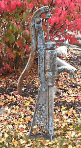 Rare Antique Cast Iron Ideal Greencastle Mo Lattice Star Hand Well Water Pump